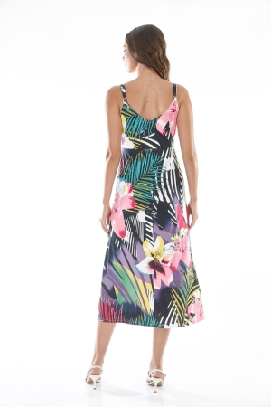 DRESS ST.9463 HIBISCUS PRINT