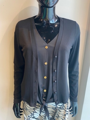 CARDIGAN ST.9596 BLACK