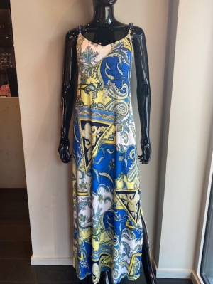 DRESS ST. 8926 LIME PATCHWORK