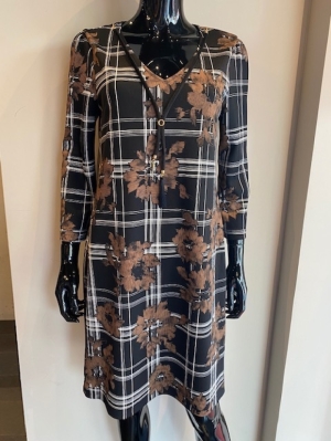 DRESS ST. 8629 BROWN FLOWER