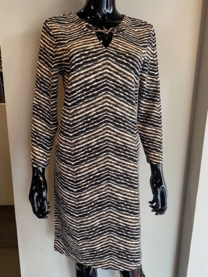 DRESS ST. 8658 DUSTY PINK - BLACK PRINT