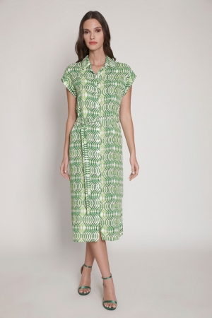 DRESS ST. 1022 P LIME PRINT