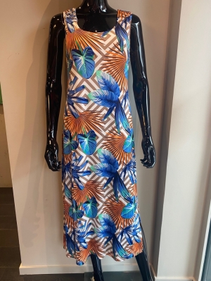 DRESS ST. 1152 PALM TREE PRINT