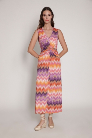 DRESS ST. 1157 ORANGE MISSONI PRINT