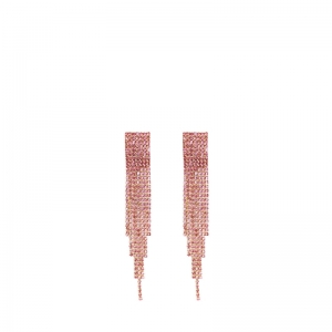 Classy Strass Earrings Light Pink roze