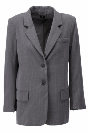 GREY PIN STRIPE
