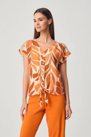  ORANGE BLOOM PRINT